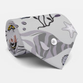 Muster der Wassertiere | Meeresunterwasser 22 Krawatte (Gerollt)