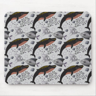 Muster der Wassertiere   Meeresunterwasser 22 Mousepad