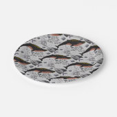 Muster der Wassertiere | Meeresunterwasser 22 Pappteller (Schrägansicht)