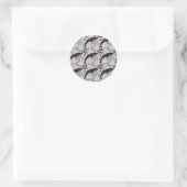 Muster der Wassertiere | Meeresunterwasser 22 Runder Aufkleber (Tasche)