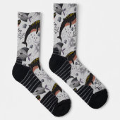 Muster der Wassertiere | Meeresunterwasser 22 Socken (Rechts)