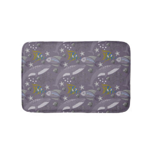 Muster der Wassertiere Meeresunterwasser 24 Badematte