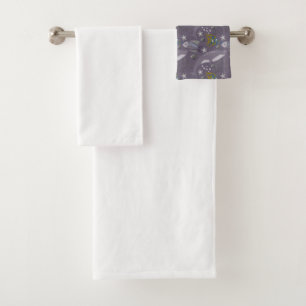 Muster der Wassertiere Meeresunterwasser 24 Badhandtuch Set