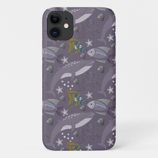 Muster der Wassertiere | Meeresunterwasser 24 Case-Mate iPhone Hülle (Rückseite)