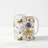 Muster der Wassertiere | Meeresunterwasser 26 Kaffeetasse (VorderseiteRechts)