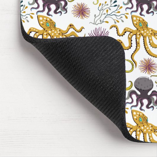 Muster der Wassertiere | Meeresunterwasser 26 Mousepad (Ecke)