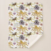 Muster der Wassertiere | Meeresunterwasser 26 Sherpadecke (Vorderseite)