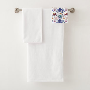 Muster der Wassertiere   Meeresunterwasser 27 Badhandtuch Set