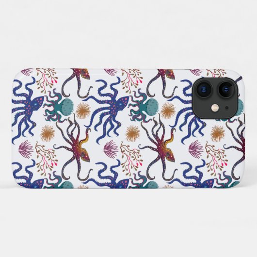 Muster der Wassertiere | Meeresunterwasser 27 Case-Mate iPhone Hülle (Rückseite (Horizontal))