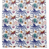 Muster der Wassertiere | Meeresunterwasser 27 Duschvorhang (Vorderseite)