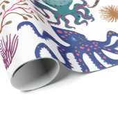 Muster der Wassertiere | Meeresunterwasser 27 Geschenkpapier (Rolleneckpunkt)