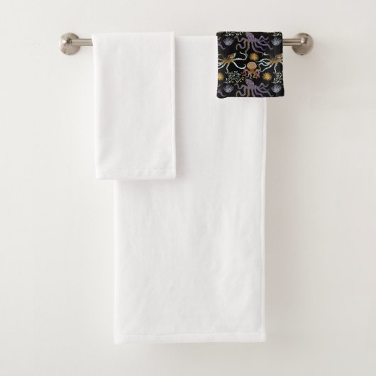 Muster der Wassertiere | Meeresunterwasser 29 Badhandtuch Set (Insitu)