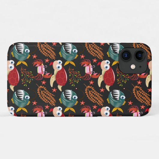 Muster der Wassertiere | Meeresunterwasser 30 Case-Mate iPhone Hülle (Rückseite (Horizontal))