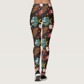 Muster der Wassertiere | Meeresunterwasser 30 Leggings (Rückseite)