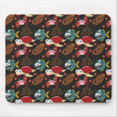 Muster der Wassertiere | Meeresunterwasser 30 Mousepad (Vorne)