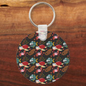 Muster der Wassertiere | Meeresunterwasser 30 Schlüsselanhänger (Vorderseite)