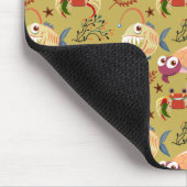 Muster der Wassertiere | Meeresunterwasser 31 Mousepad (Ecke)