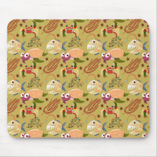 Muster der Wassertiere   Meeresunterwasser 31 Mousepad