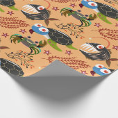 Muster der Wassertiere | Meeresunterwasser 32 Geschenkpapier (Ecke)