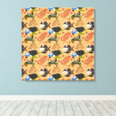 Muster der Wassertiere | Meeresunterwasser 32 Leinwanddruck (Insitu (Holzboden))