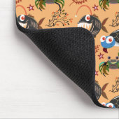 Muster der Wassertiere | Meeresunterwasser 32 Mousepad (Ecke)