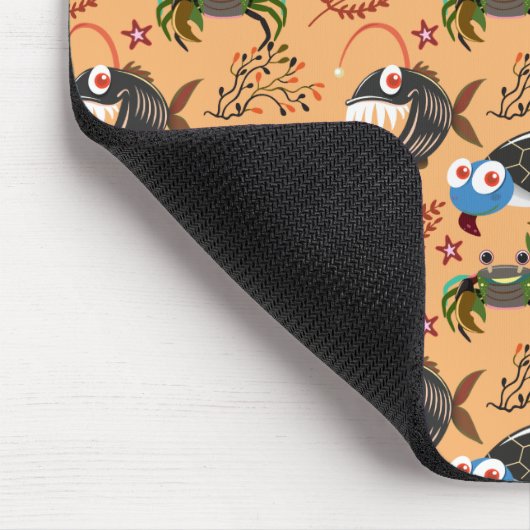Muster der Wassertiere | Meeresunterwasser 32 Mousepad (Ecke)