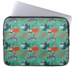 Muster der Wassertiere   Meeresunterwasser 33 Laptopschutzhülle