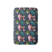 Muster der Wassertiere | Meeresunterwasser 34 Badematte (Vorderseite Vertikal)