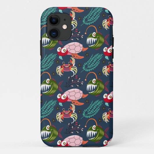 Muster der Wassertiere | Meeresunterwasser 34 Case-Mate iPhone Hülle (Rückseite)