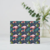 Muster der Wassertiere | Meeresunterwasser 34 Postkarte (Stehend Vorderseite)