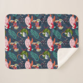 Muster der Wassertiere | Meeresunterwasser 34 Sherpadecke (Vorderseite (Horizontal))