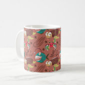 Muster der Wassertiere | Meeresunterwasser 35 Kaffeetasse (Vorderseite Links)