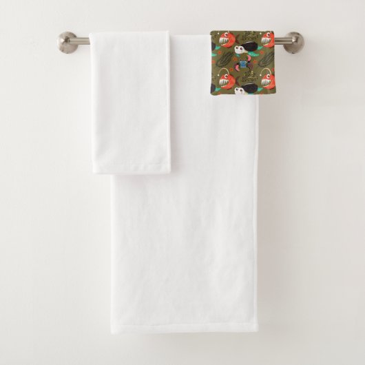 Muster der Wassertiere | Meeresunterwasser 36 Badhandtuch Set (Insitu)