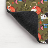 Muster der Wassertiere | Meeresunterwasser 36 Mousepad (Ecke)