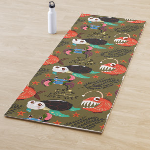 Muster der Wassertiere Meeresunterwasser 36 Yogamatte