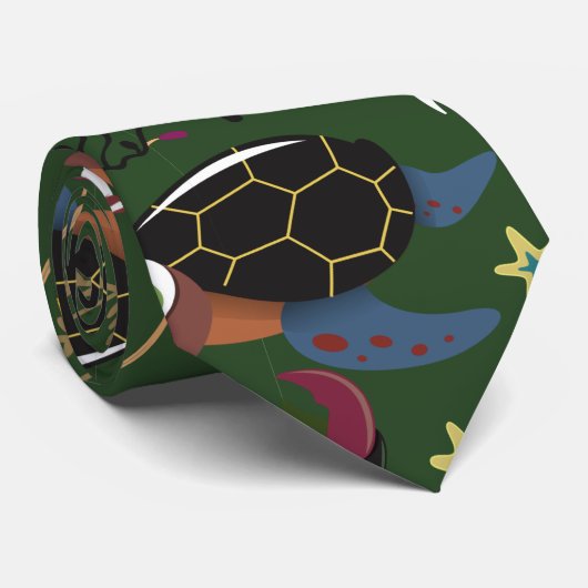 Muster der Wassertiere | Meeresunterwasser 38 Krawatte (Gerollt)