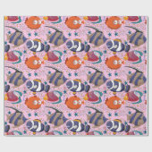 Muster der Wassertiere | Meeresunterwasser 39 Geschenkpapier (Flach)