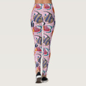 Muster der Wassertiere | Meeresunterwasser 39 Leggings (Rückseite)