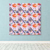 Muster der Wassertiere | Meeresunterwasser 39 Leinwanddruck (Insitu (Holzboden))