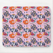 Muster der Wassertiere | Meeresunterwasser 39 Mousepad (Vorne)