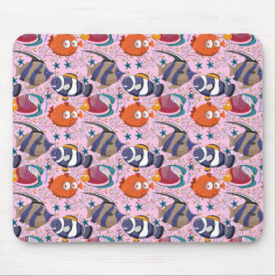 Muster der Wassertiere   Meeresunterwasser 39 Mousepad