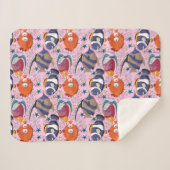 Muster der Wassertiere | Meeresunterwasser 39 Sherpadecke (Vorderseite (Horizontal))