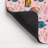 Muster der Wassertiere | Meeresunterwasser 3 Mousepad (Ecke)