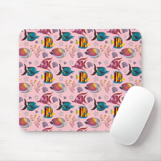 Muster der Wassertiere | Meeresunterwasser 3 Mousepad (Mit Mouse)