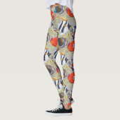 Muster der Wassertiere | Meeresunterwasser 40 Leggings (Links)