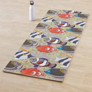 Muster der Wassertiere Meeresunterwasser 40 Yogamatte