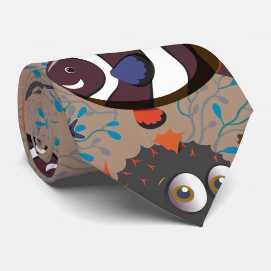 Muster der Wassertiere | Meeresunterwasser 41 Krawatte (Gerollt)