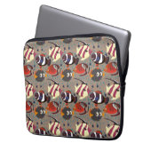 Muster der Wassertiere | Meeresunterwasser 41 Laptopschutzhülle (Vorderseite Links)