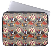 Muster der Wassertiere | Meeresunterwasser 41 Laptopschutzhülle (Vorderseite)