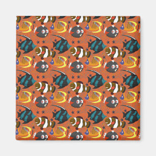 Muster der Wassertiere   Meeresunterwasser 42 Magnet